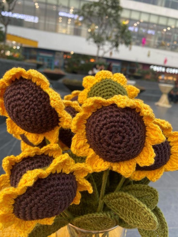 Crochet sunflower🌻