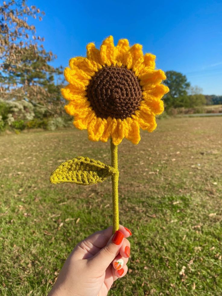 Crochet sunflower🌻