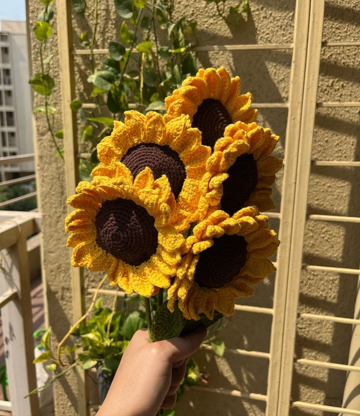 Crochet sunflower🌻